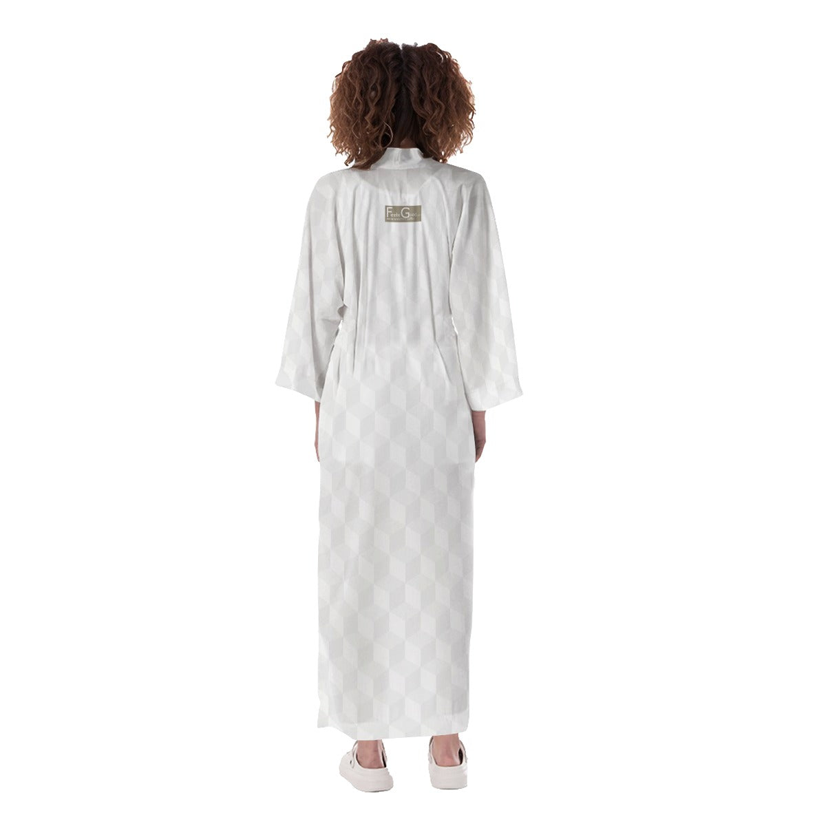 White | Satin Kimono Robe